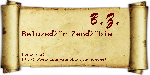 Beluzsár Zenóbia névjegykártya